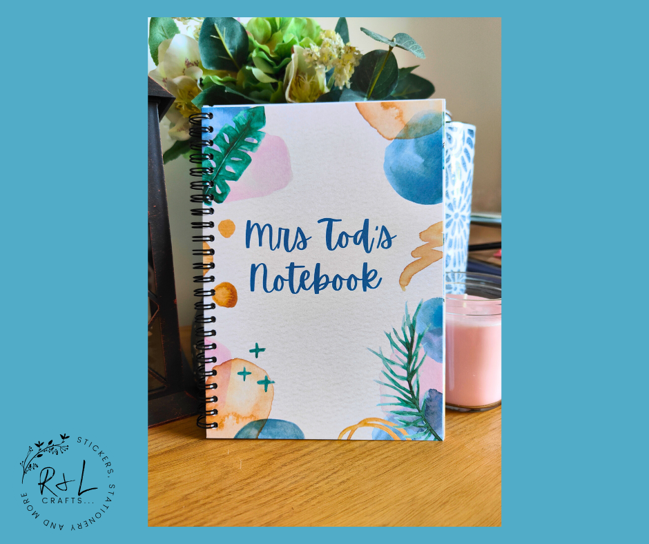 Water colour paradise notebook