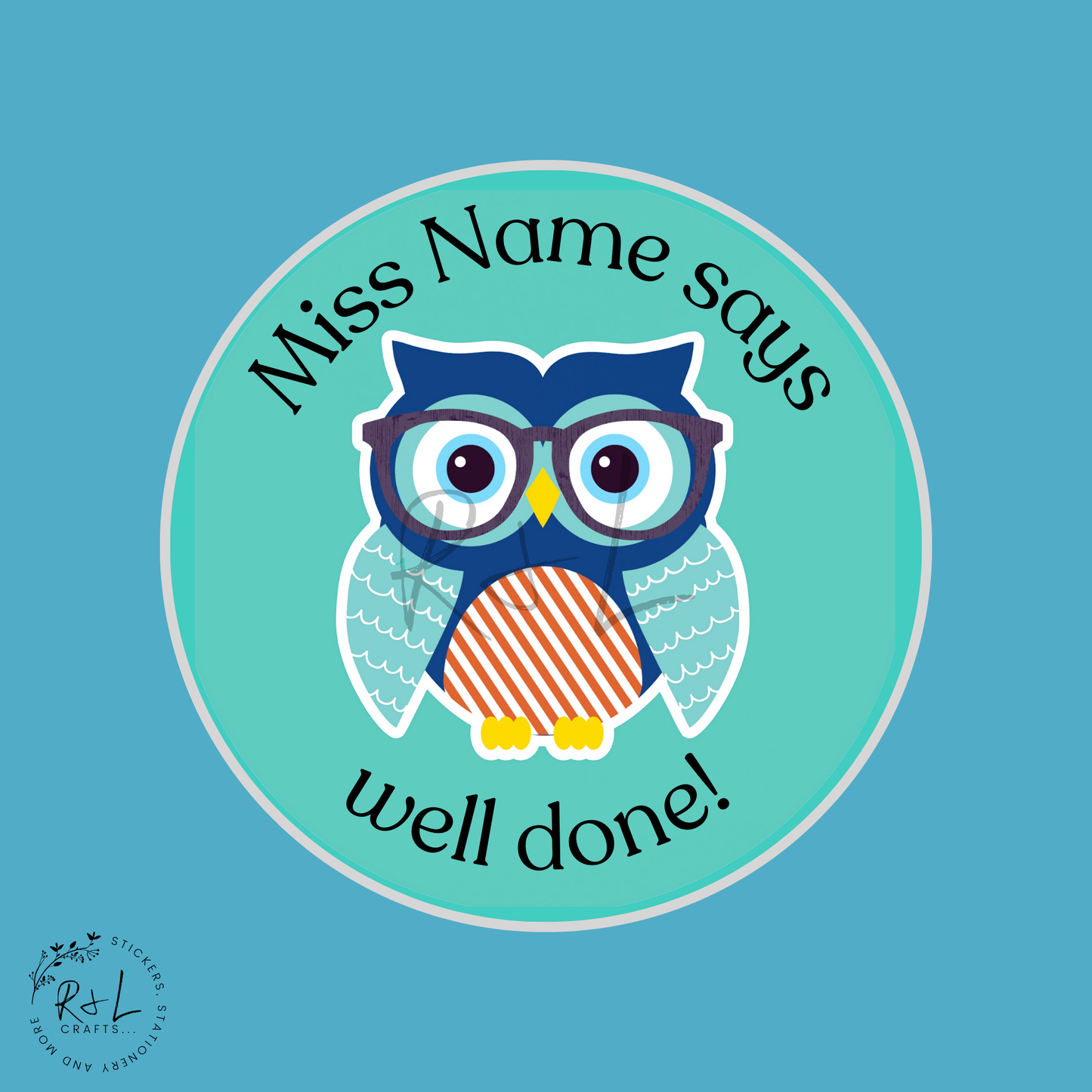 Awesome Teacher sticker notebook