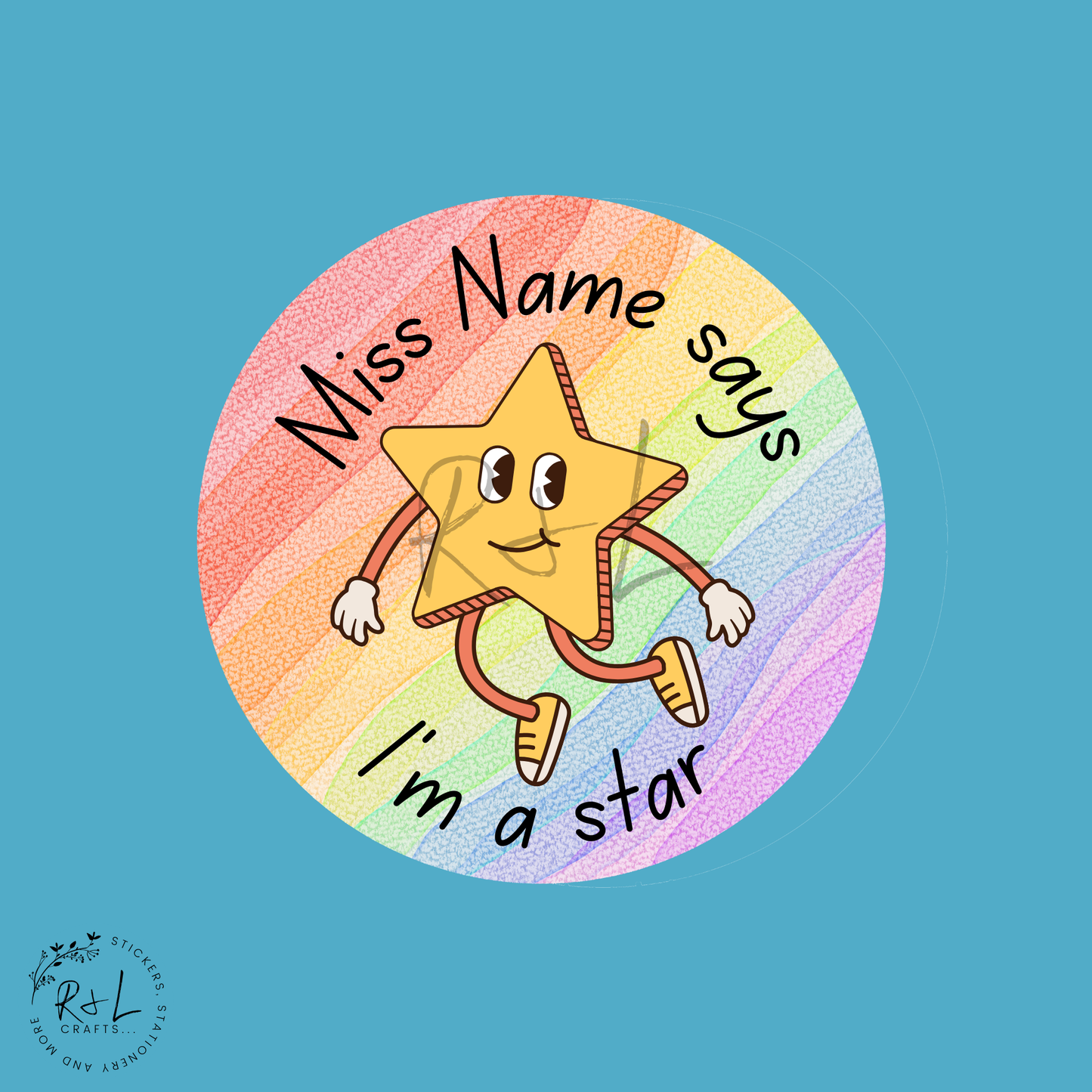 Awesome Teacher sticker notebook