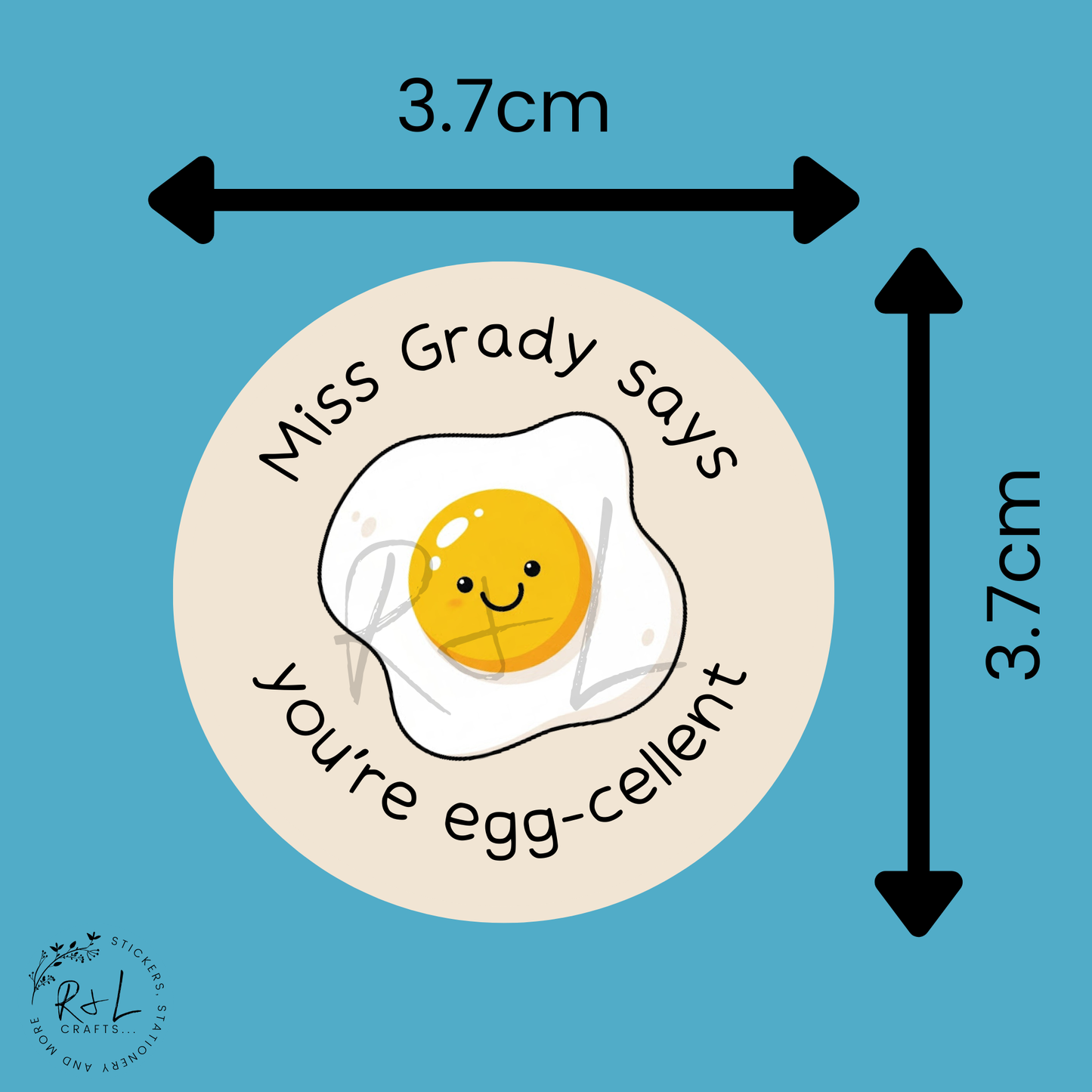 Egg-cellent teacher stickers
