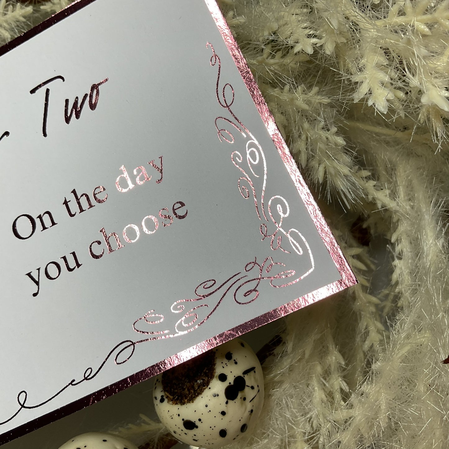 Afternoon Tea foiled ticket