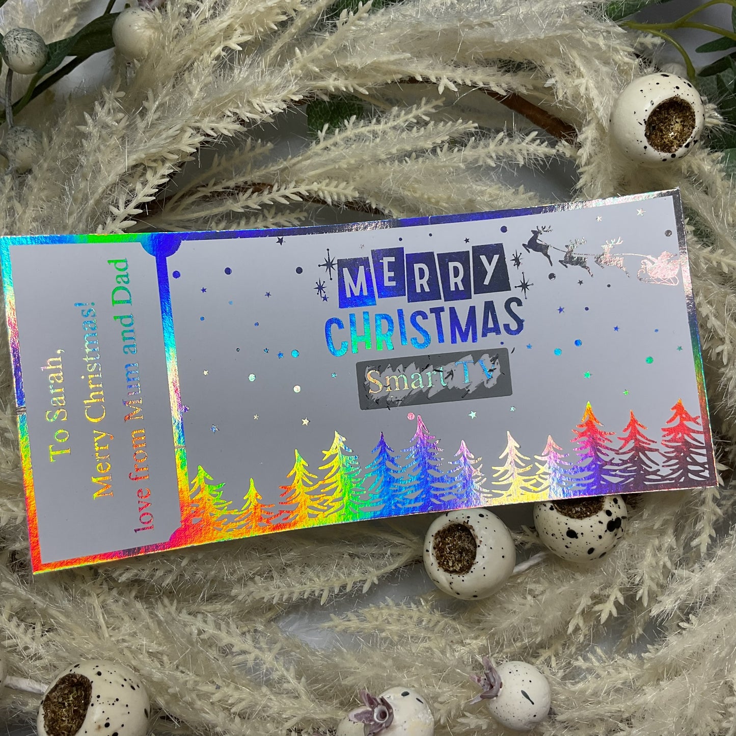 Merry Christmas Foiled Scratch-Off Ticket