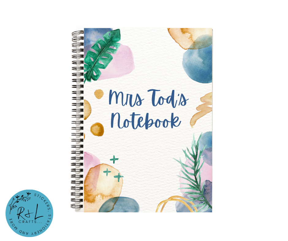 Water colour paradise notebook
