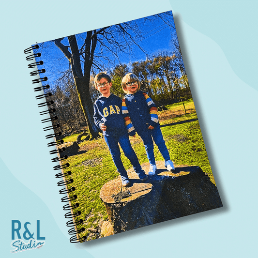 Custom Photo Notebook - Personalised with Your Own Image Wirebound Notebook