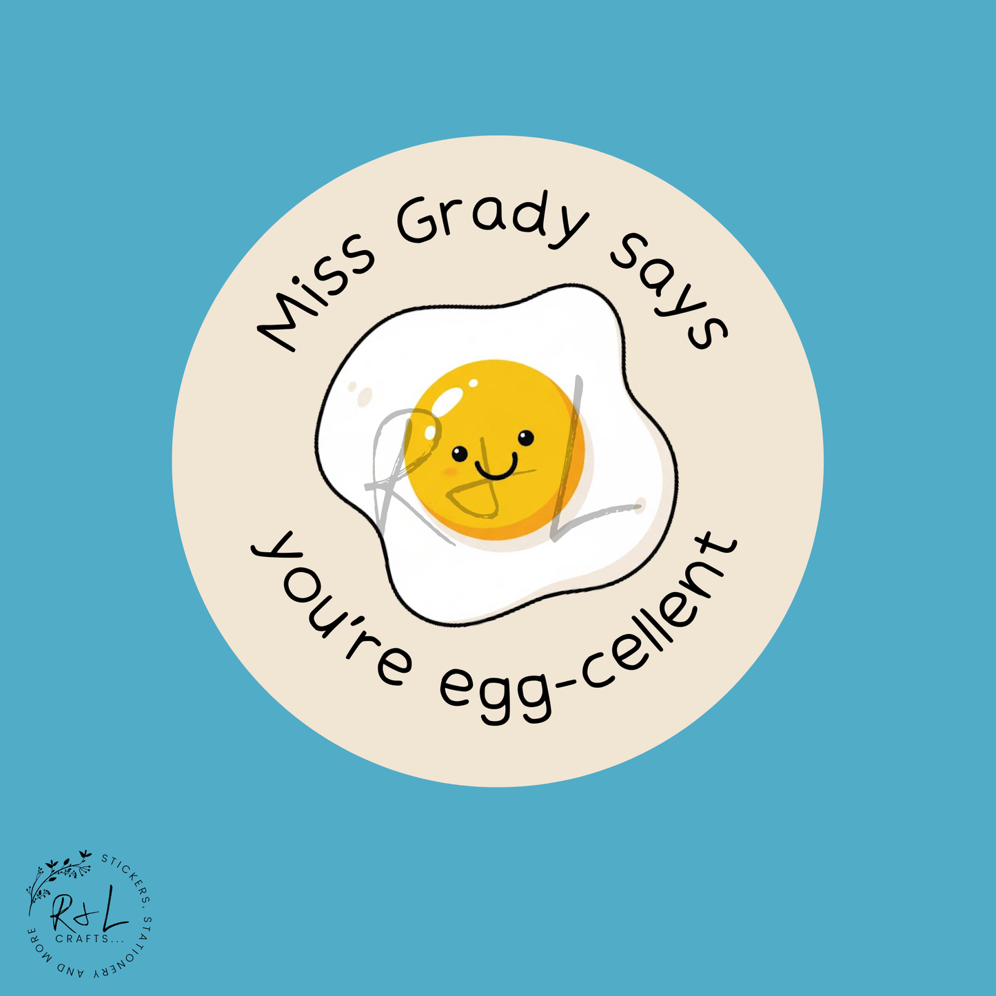Egg-cellent teacher stickers