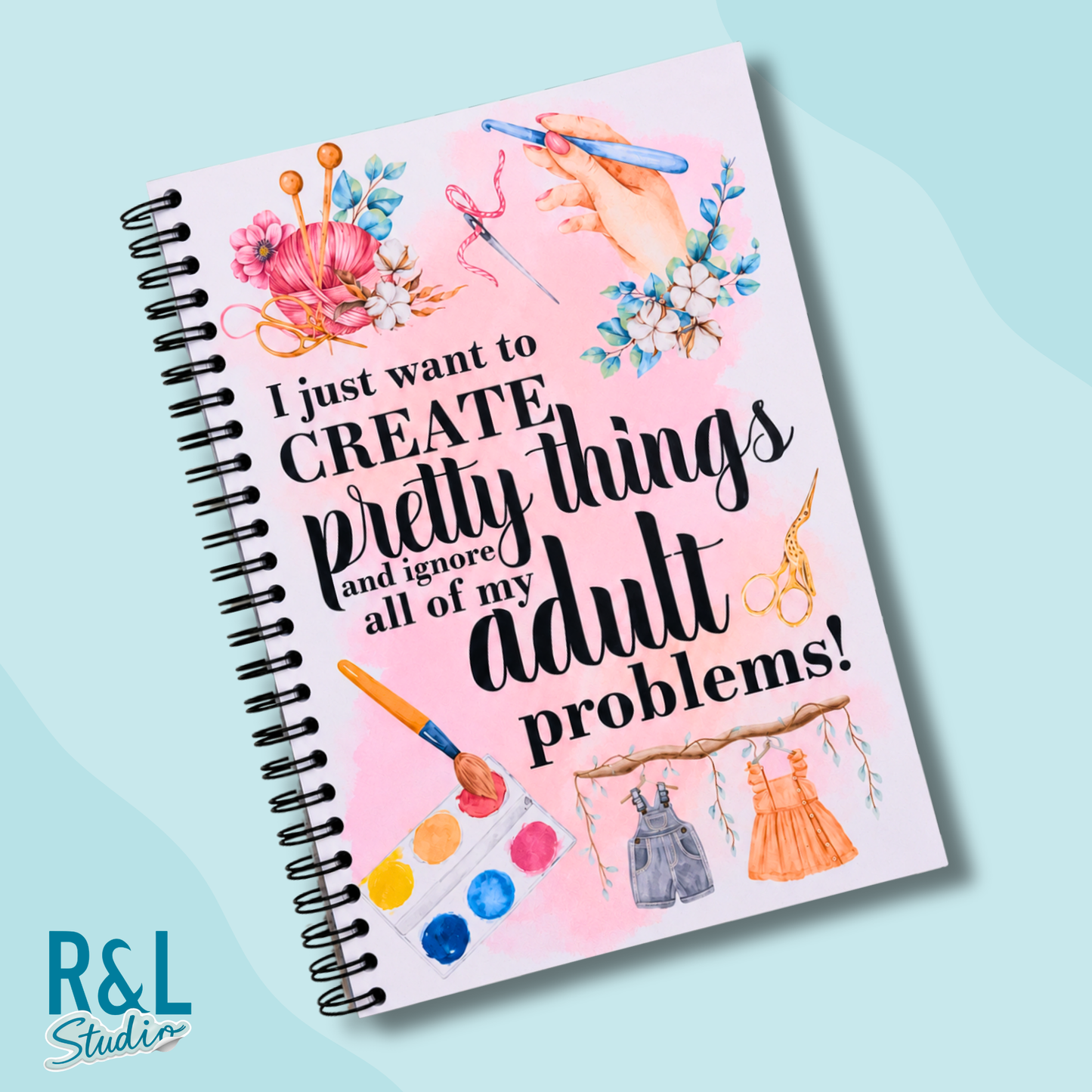 Create Pretty Things Wirebound Notebook