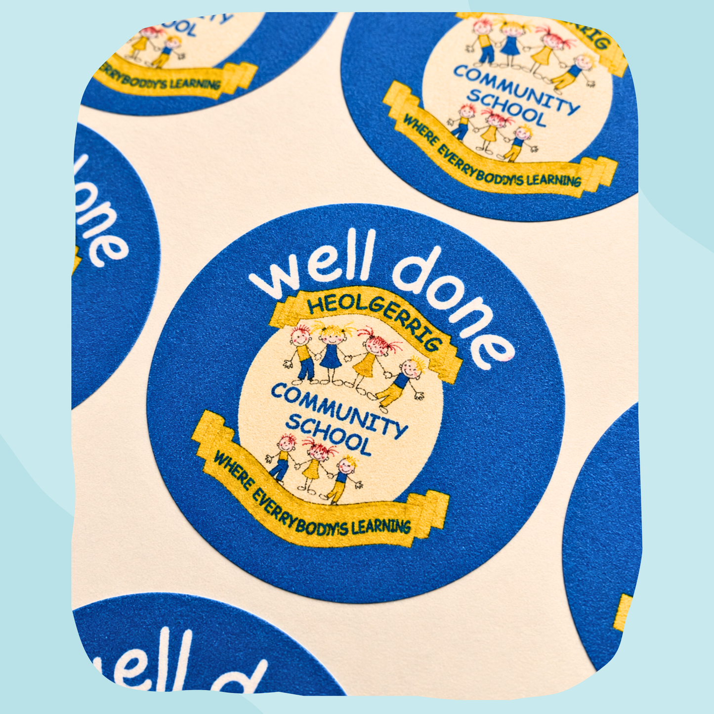Custom School Logo Teacher Stickers