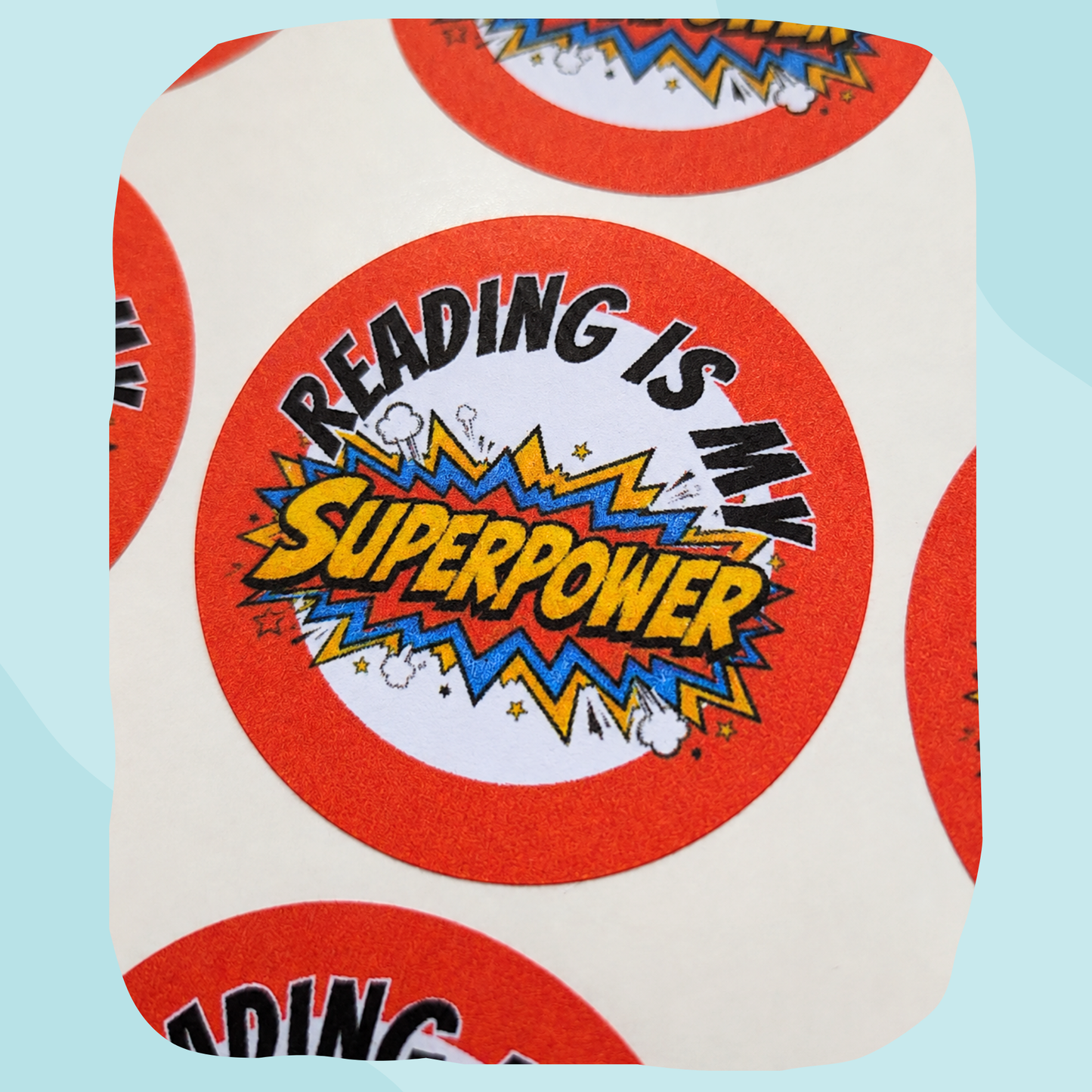 Reading Is My Superpower Teacher Stickers