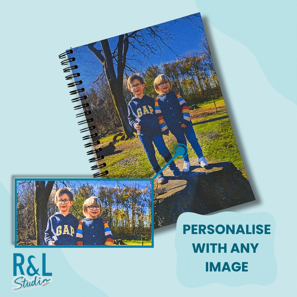 Custom Photo Notebook - Personalised with Your Own Image Wirebound Notebook