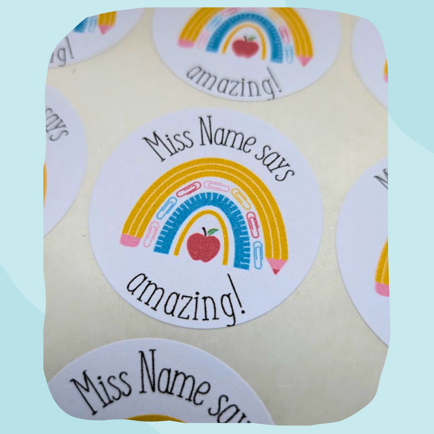 Teacher rainbow - teacher stickers