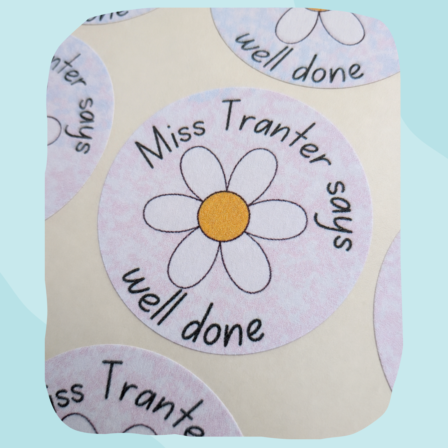 Daisy Teacher Stickers