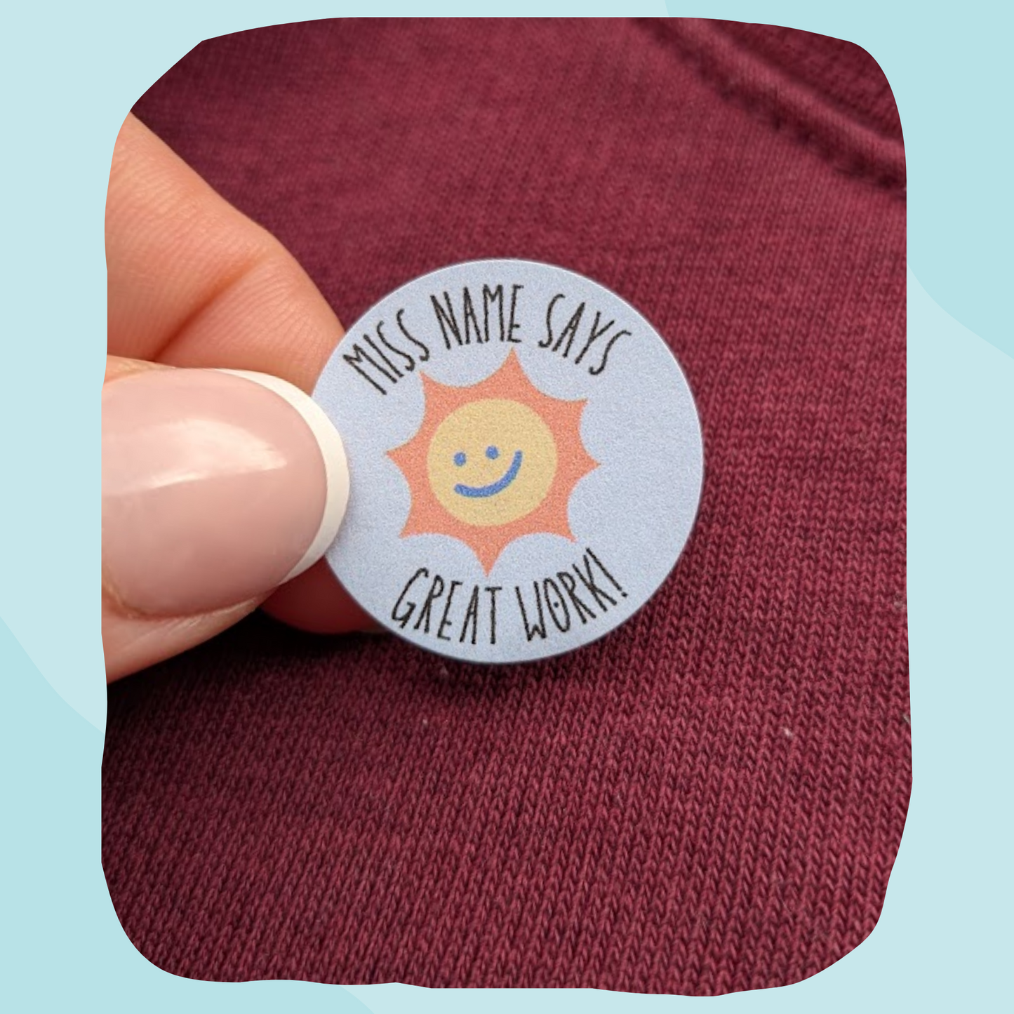 Rainbow & Sunshine Teacher Stickers