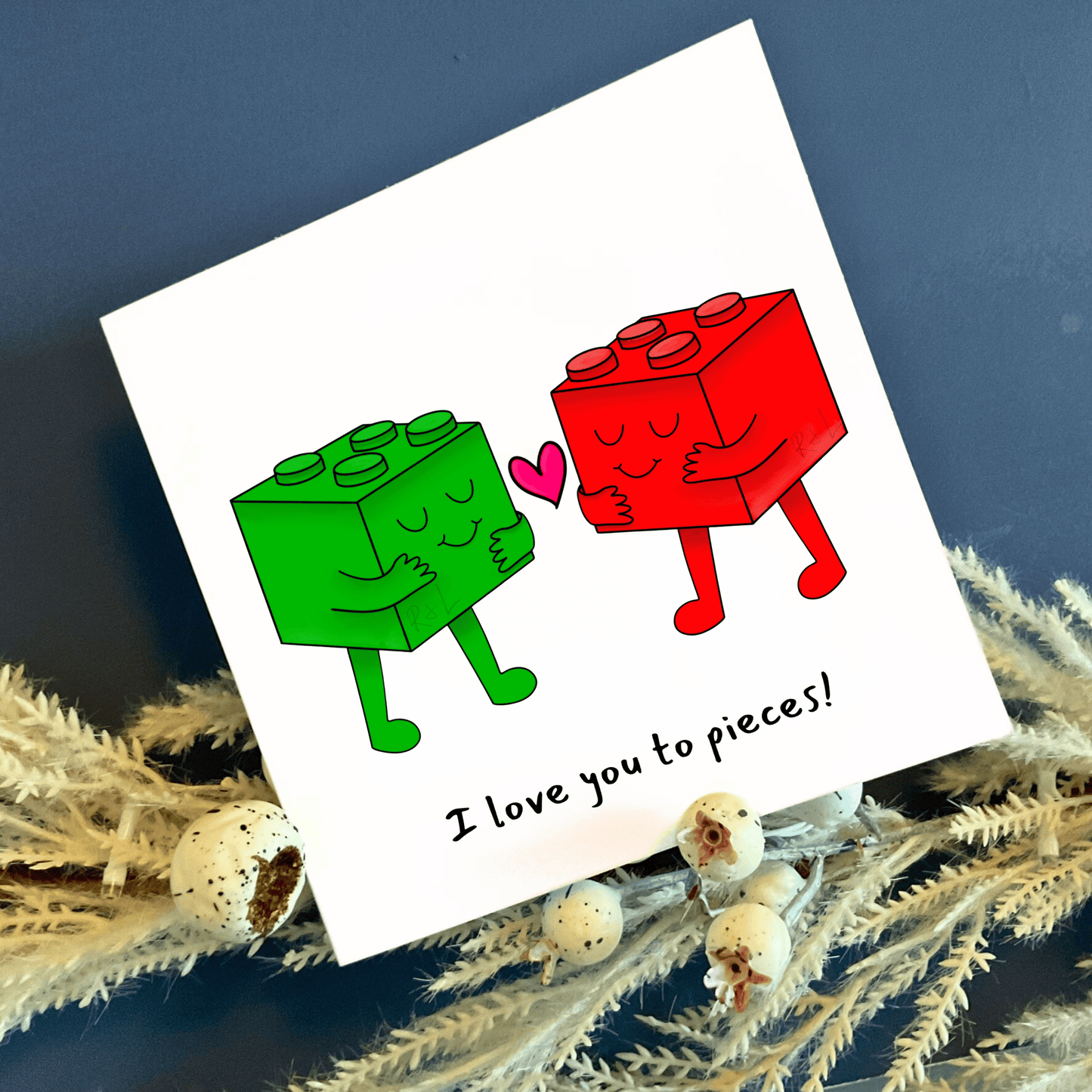 LEGO's in love - valentines and anniversary card