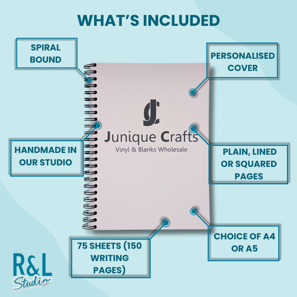 Personalised Logo Wirebound Notebook