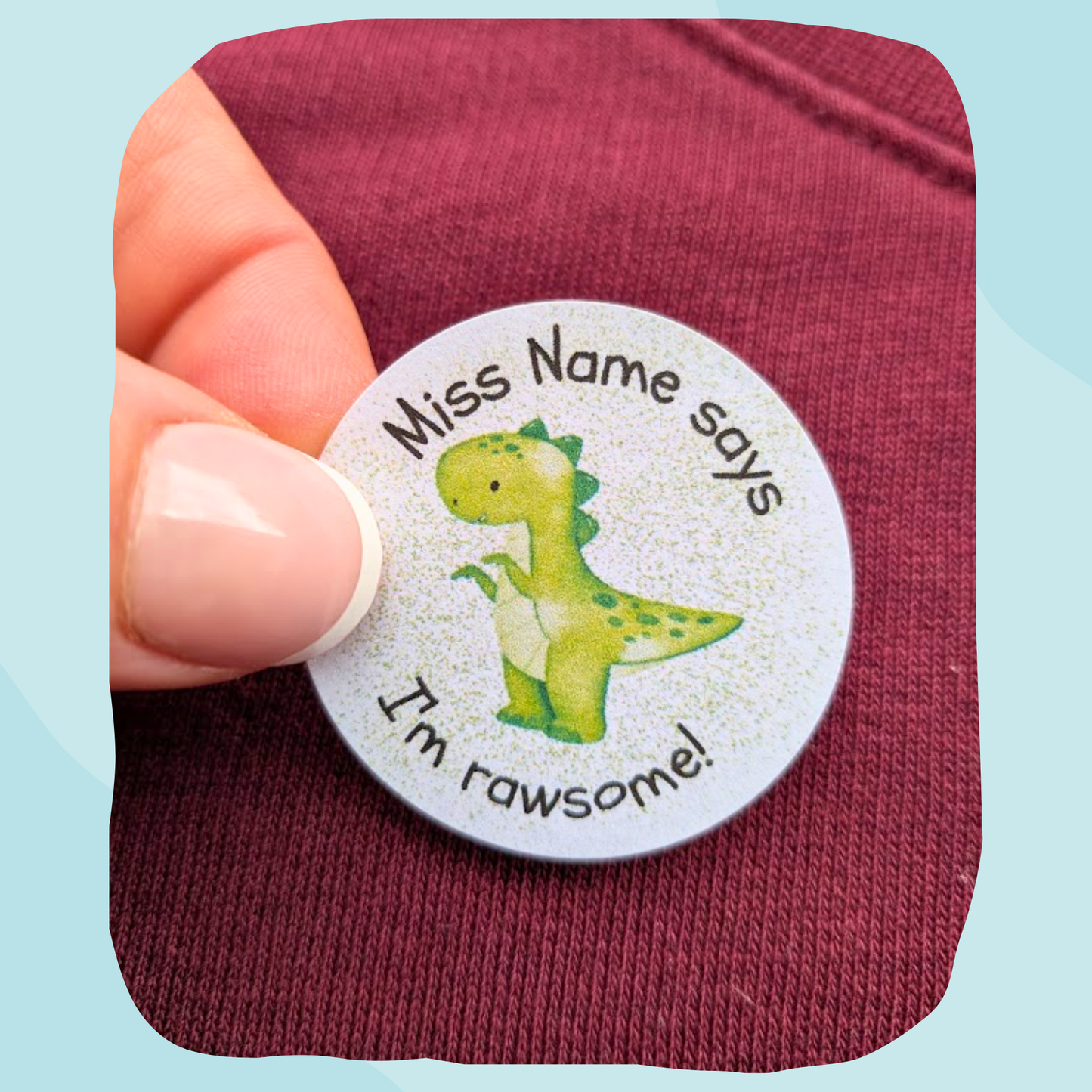 Rawrsome Dinosaur Teacher Stickers