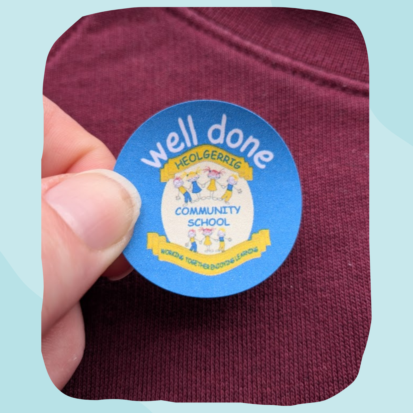 Custom School Logo Teacher Stickers