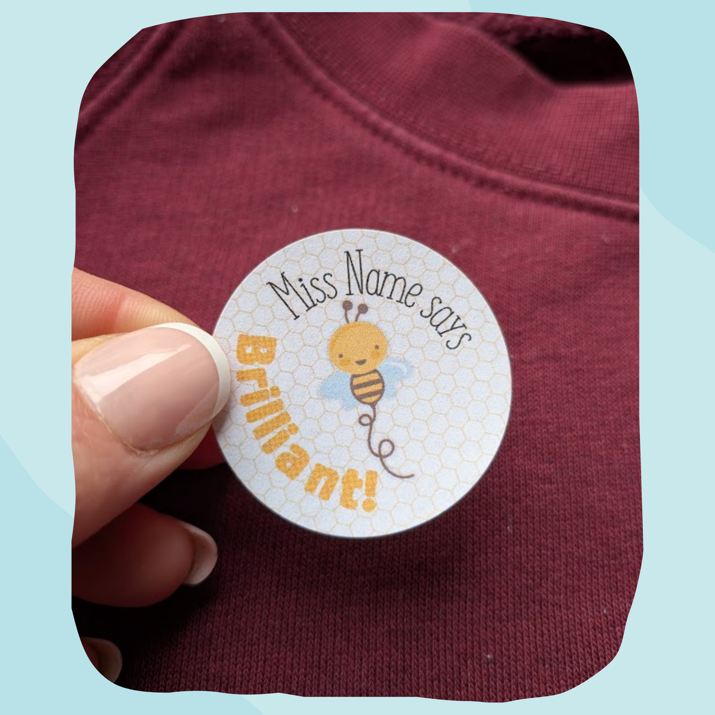 Brilliant bees teacher stickers