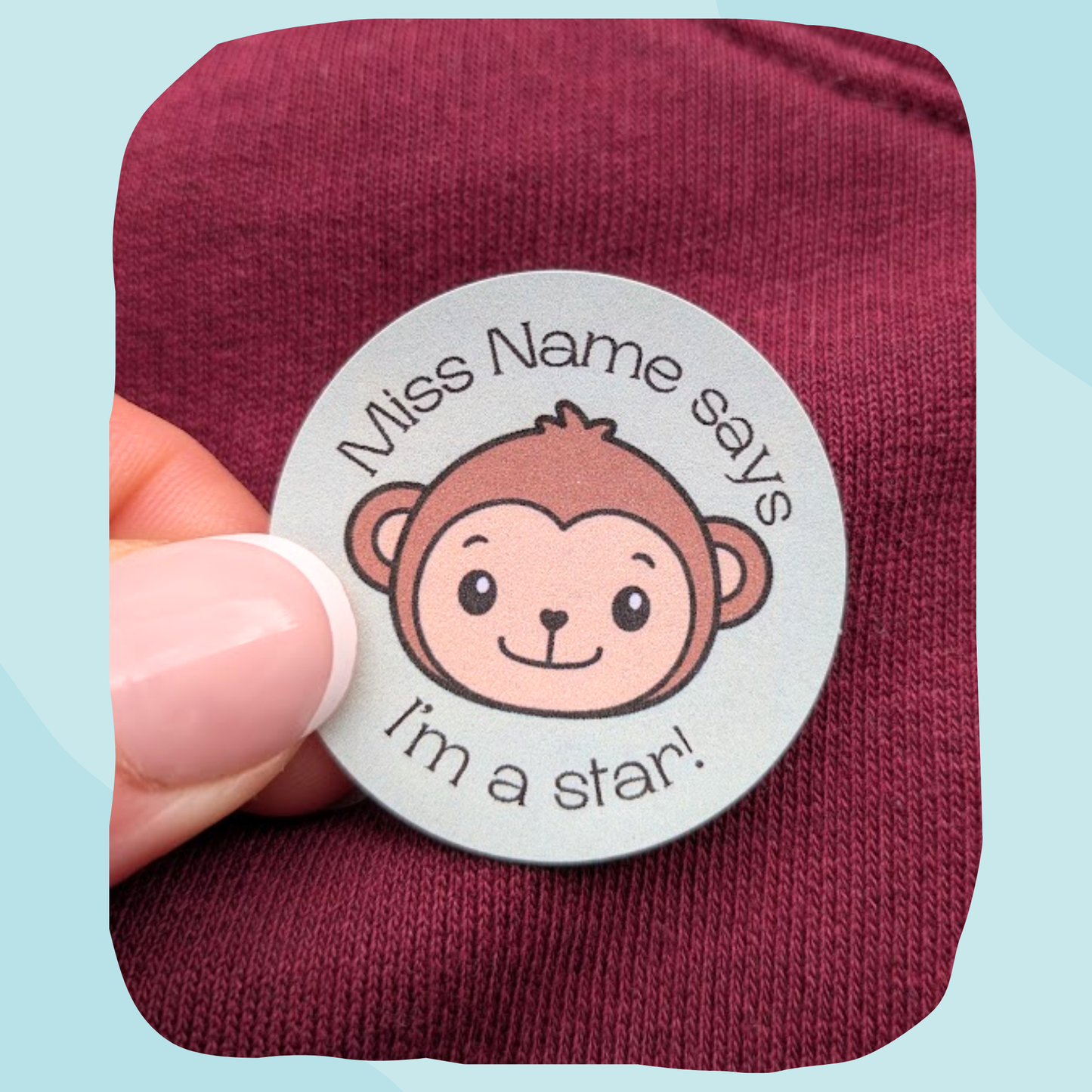Wild animal teacher stickers