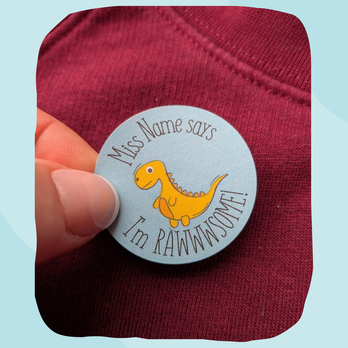 Bold dinos teacher stickers