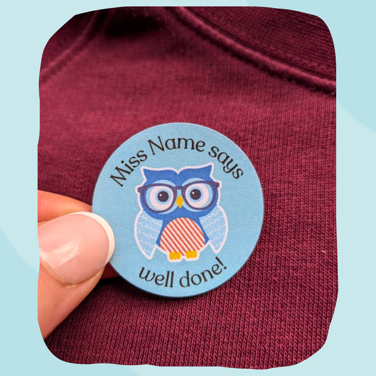 Owl teacher stickers