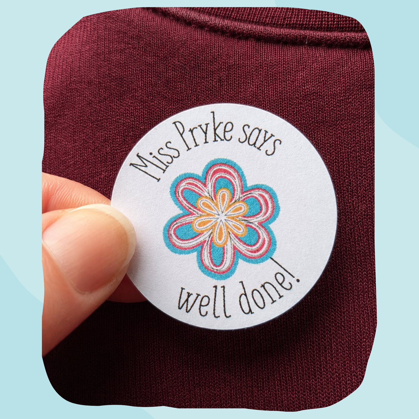 Groovy Butterfly & Flower Teacher Stickers