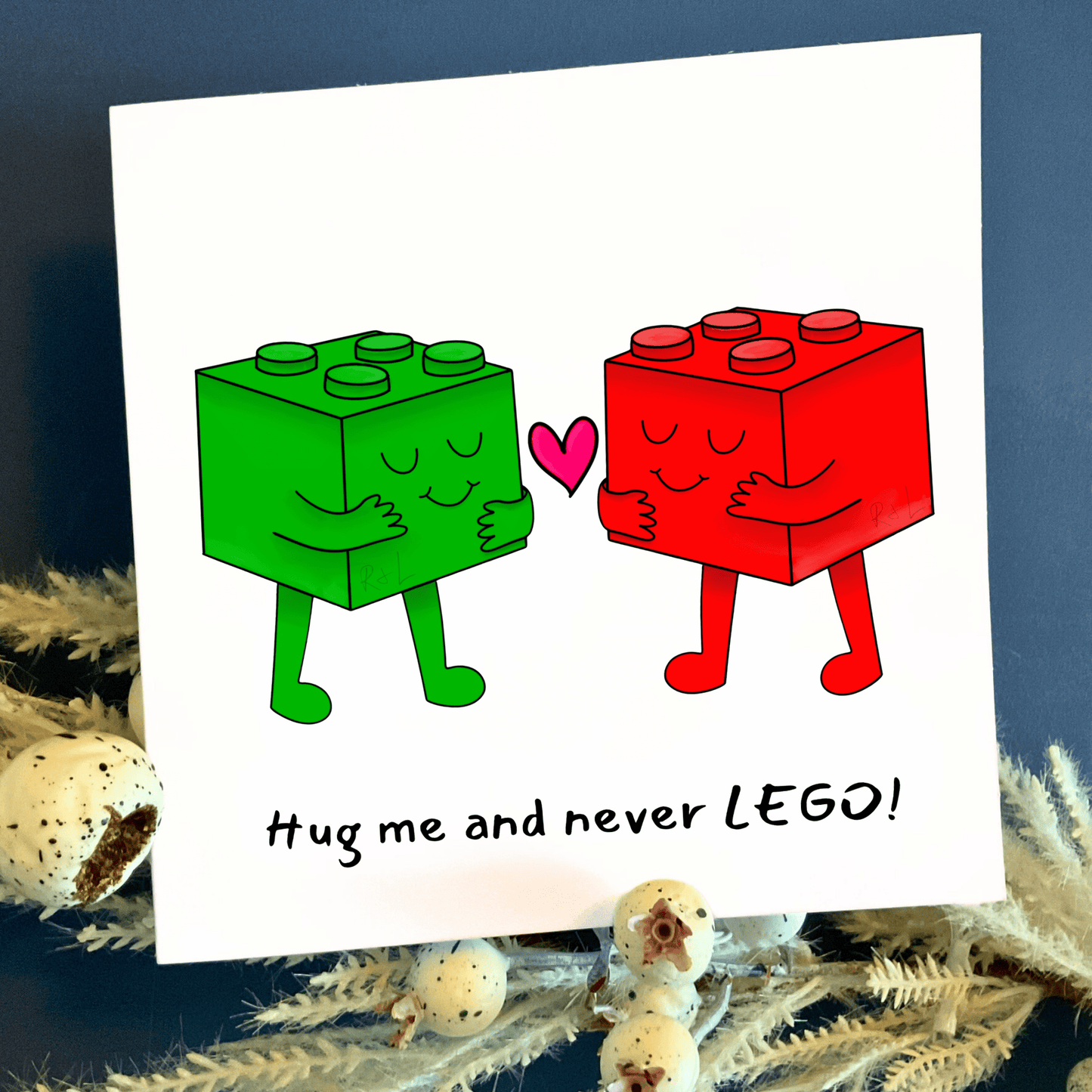 LEGO's in love - valentines and anniversary card