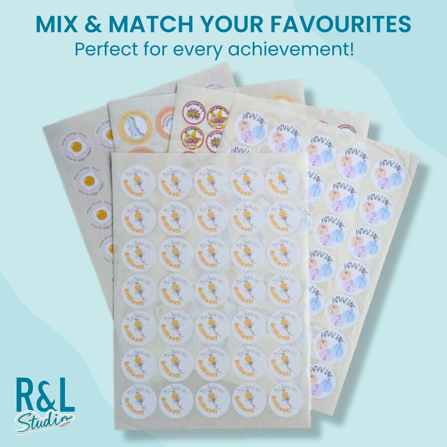 Brilliant bees teacher stickers