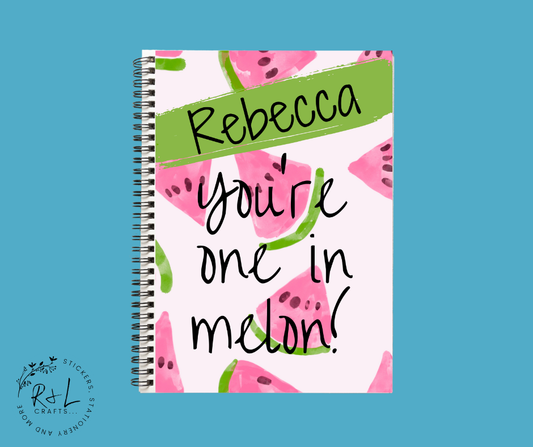 One in a melon notebook