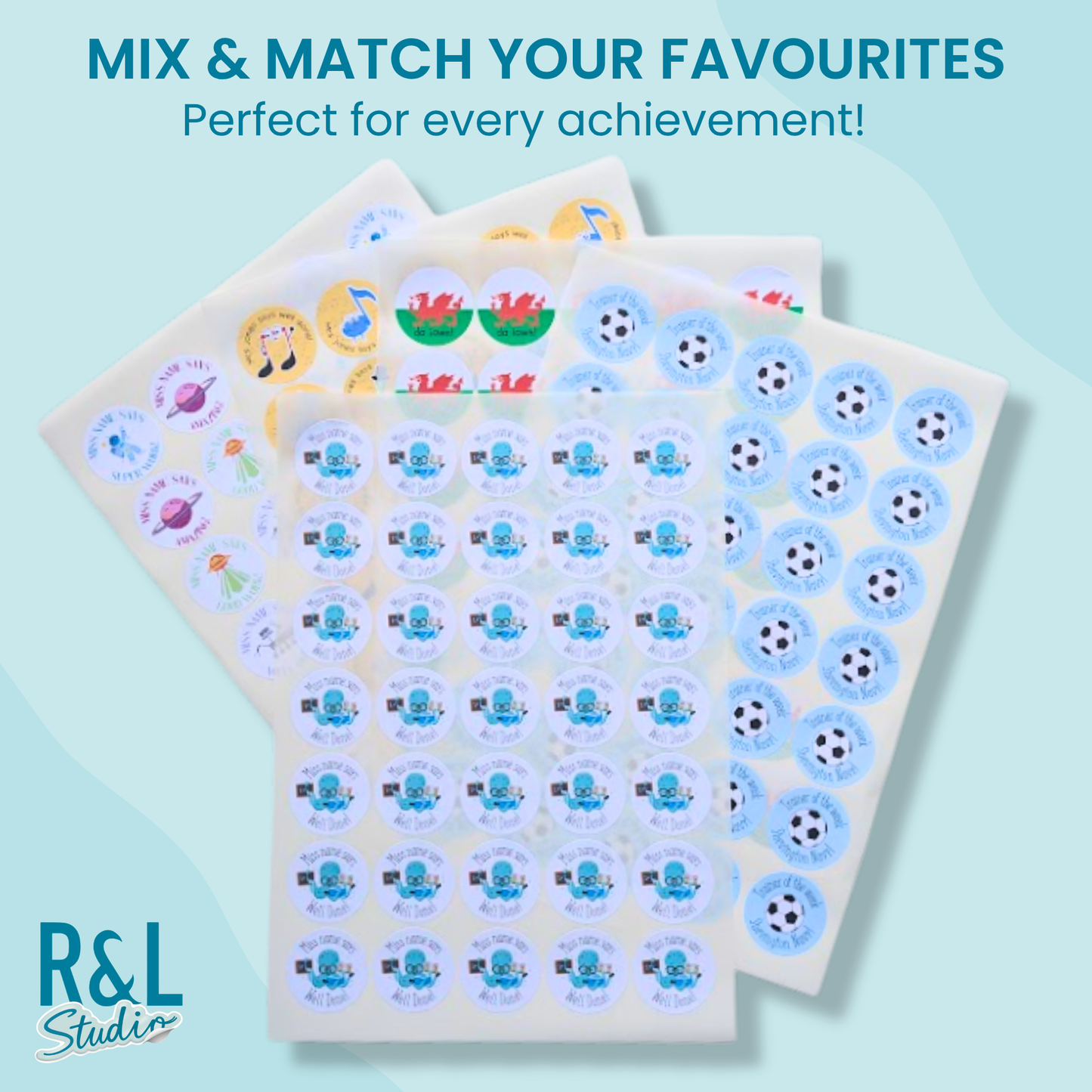 Maths Octopus Teacher Stickers