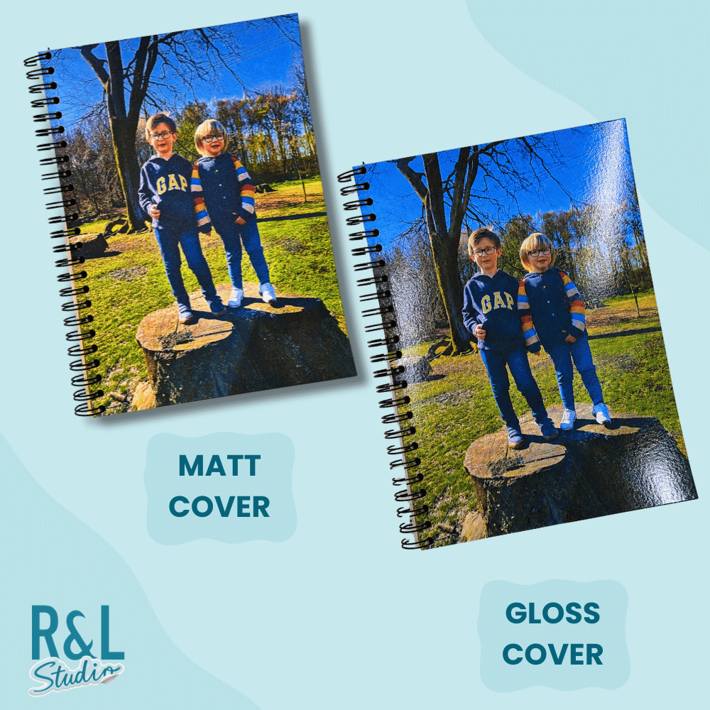 Custom Photo Notebook - Personalised with Your Own Image Wirebound Notebook