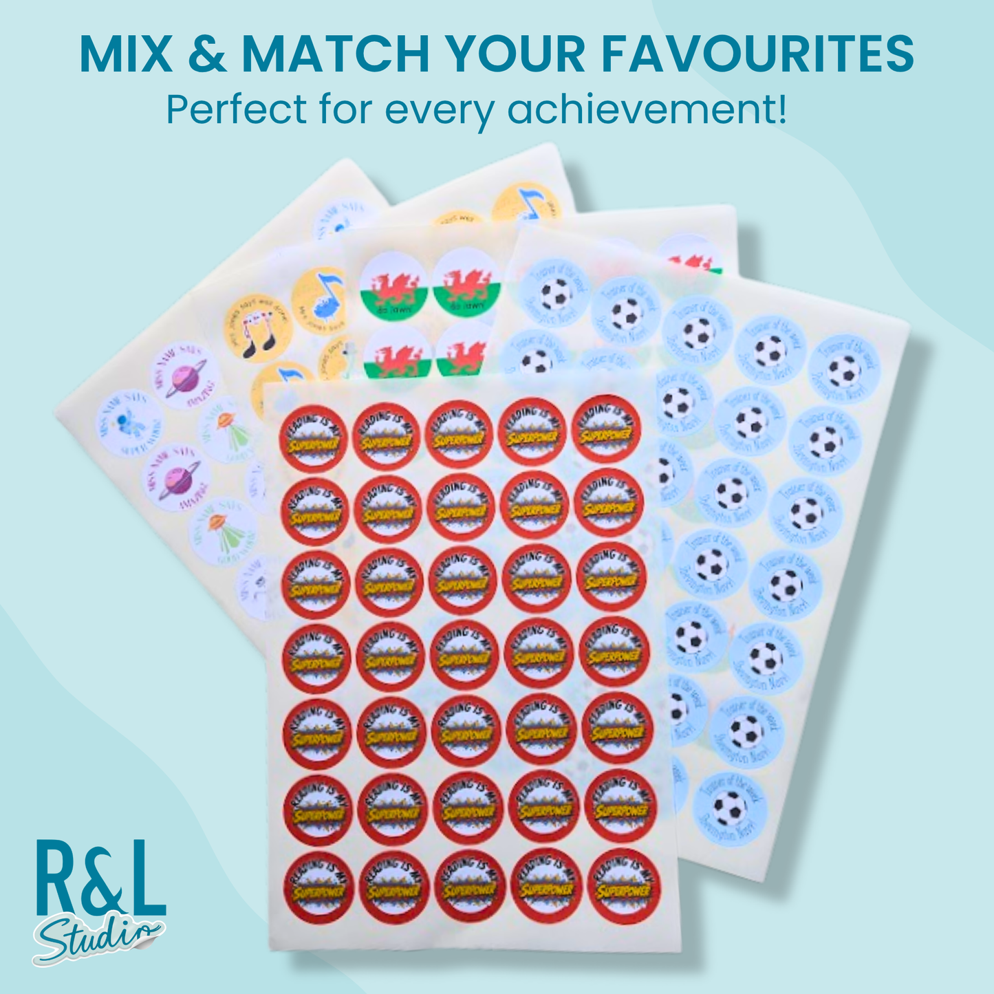 Reading Is My Superpower Teacher Stickers
