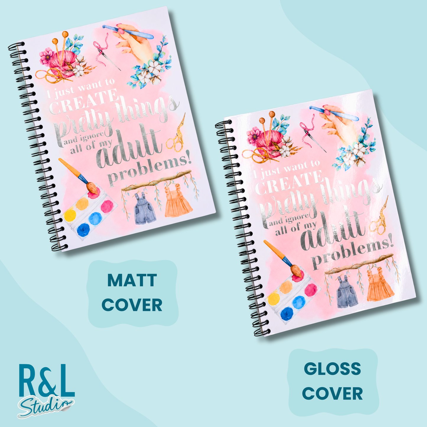 Create Pretty Things Wirebound Notebook