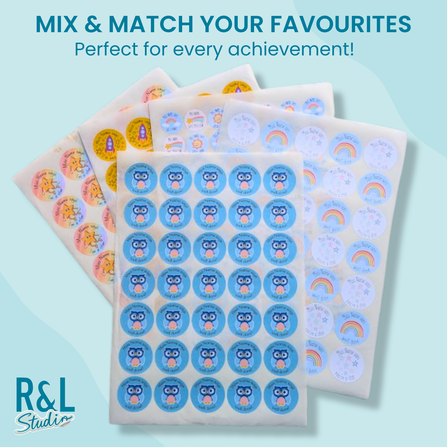 Owl teacher stickers