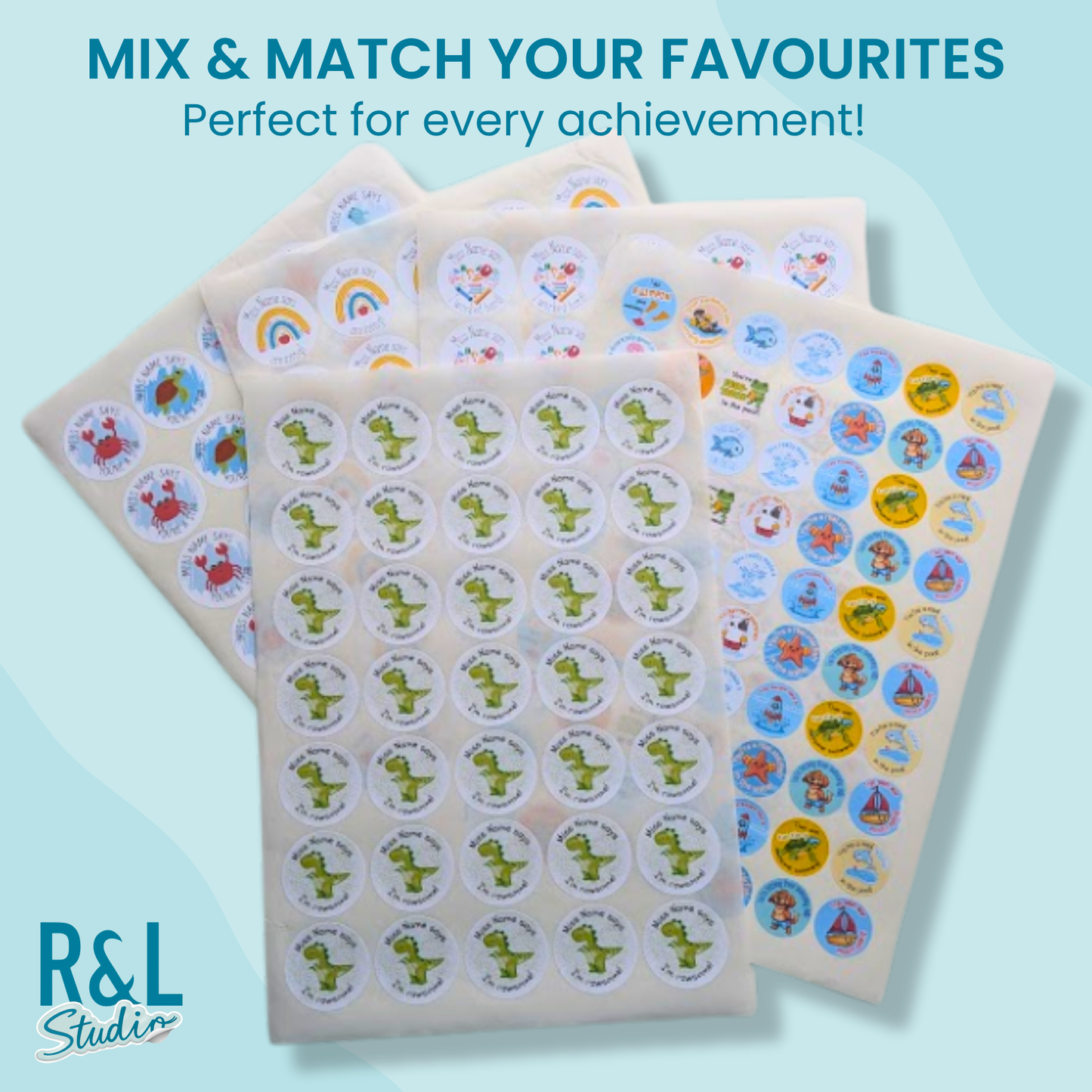 Rawrsome Dinosaur Teacher Stickers