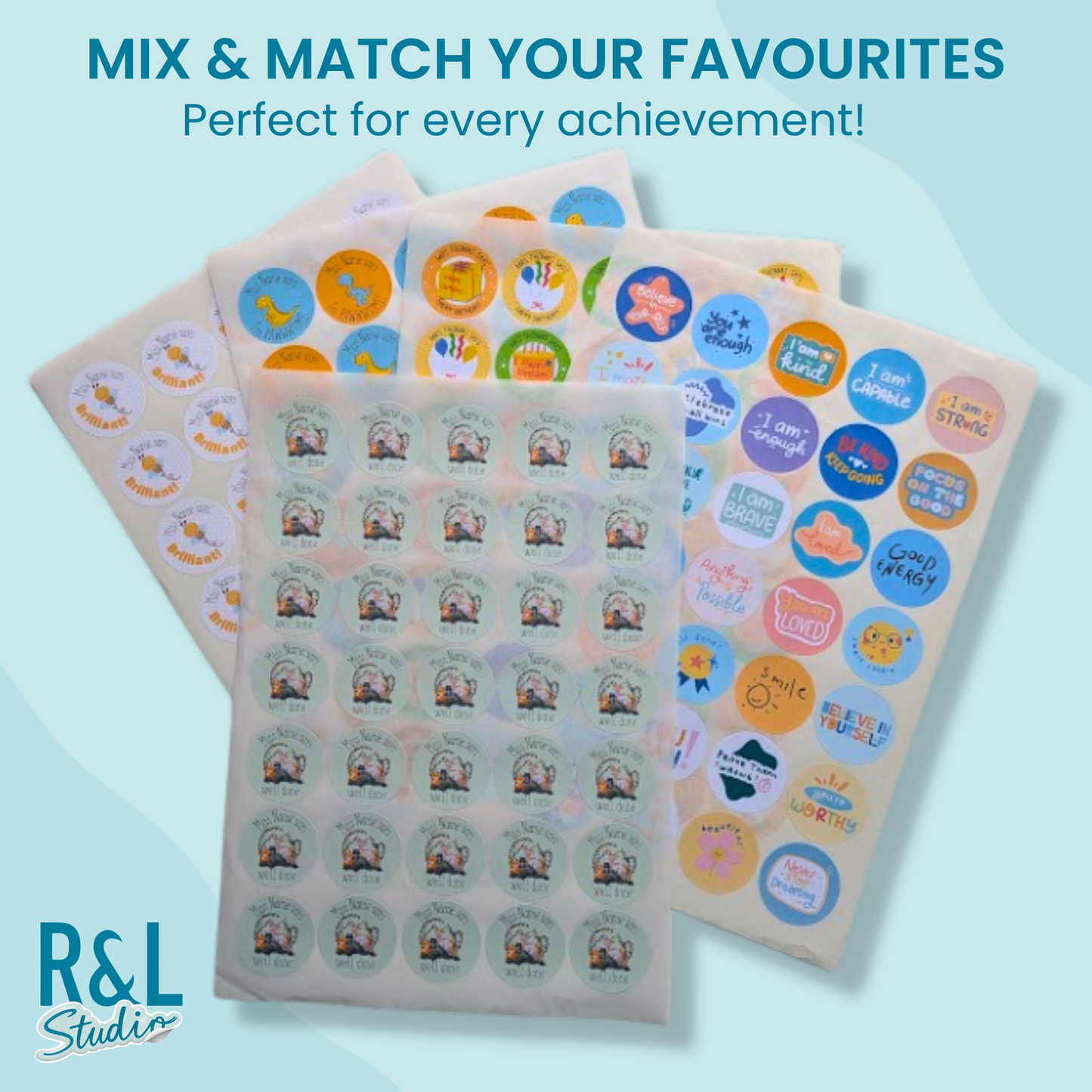 Woodland Animals teacher stickers