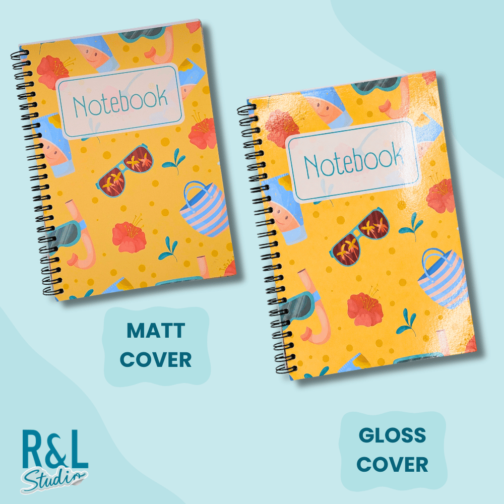 Personalised Summer Holiday Wirebound Notebook
