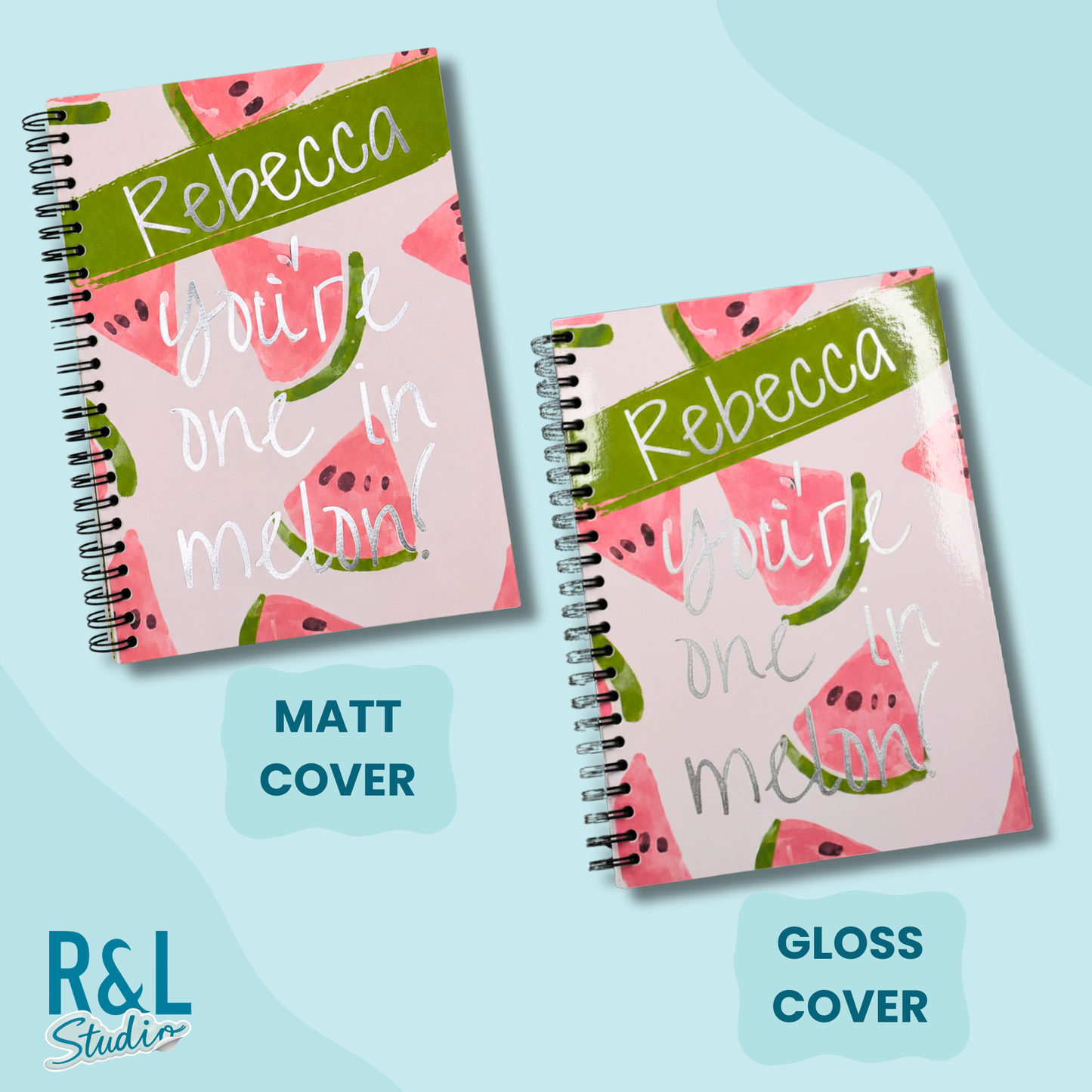 One in a Melon Personalised Wirebound Notebook