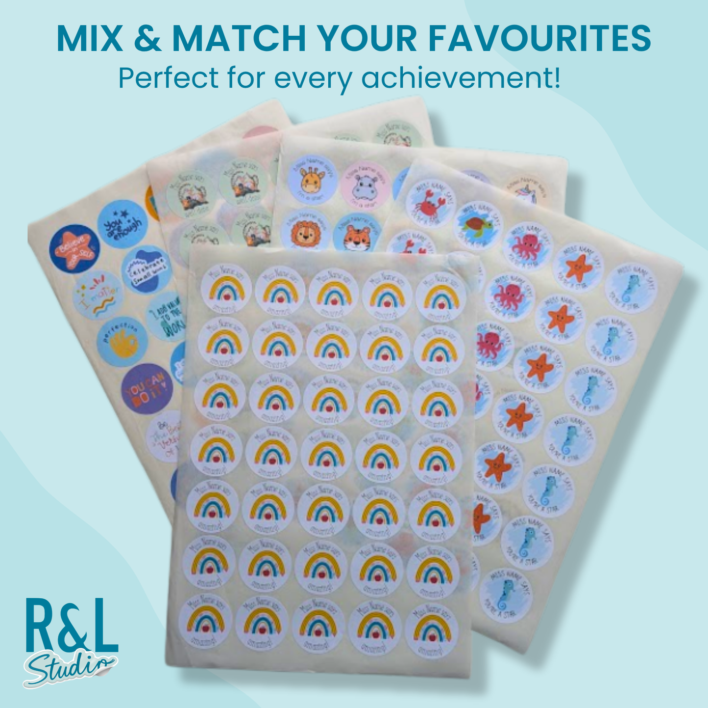 Teacher rainbow - teacher stickers