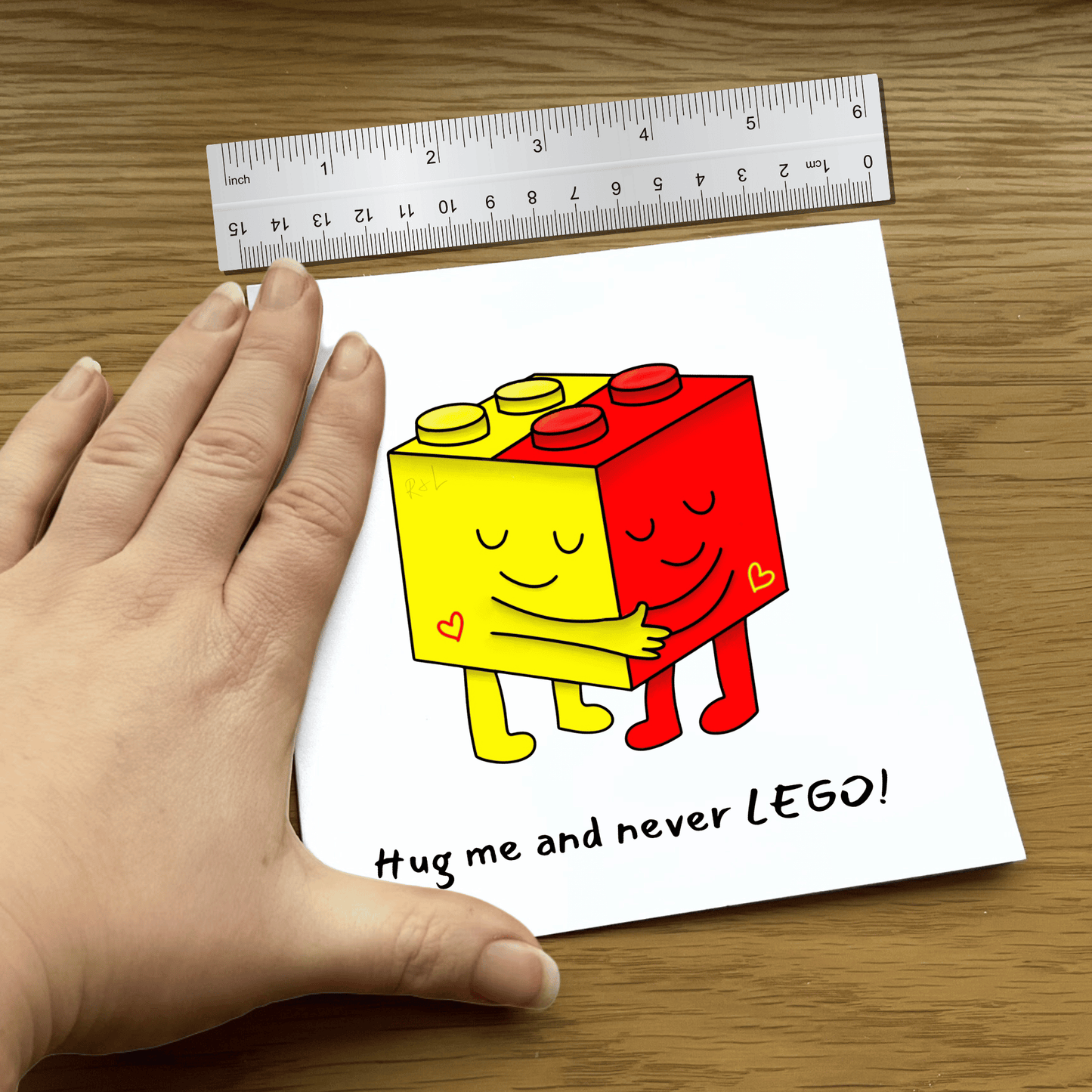 LEGO Hugs - valentines and anniversary card