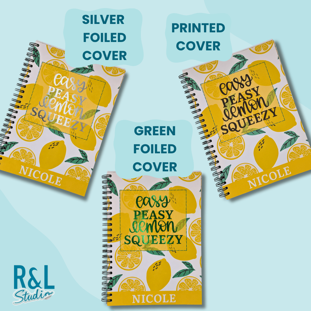 Easy Peasy Lemon Personalised Wirebound Notebook