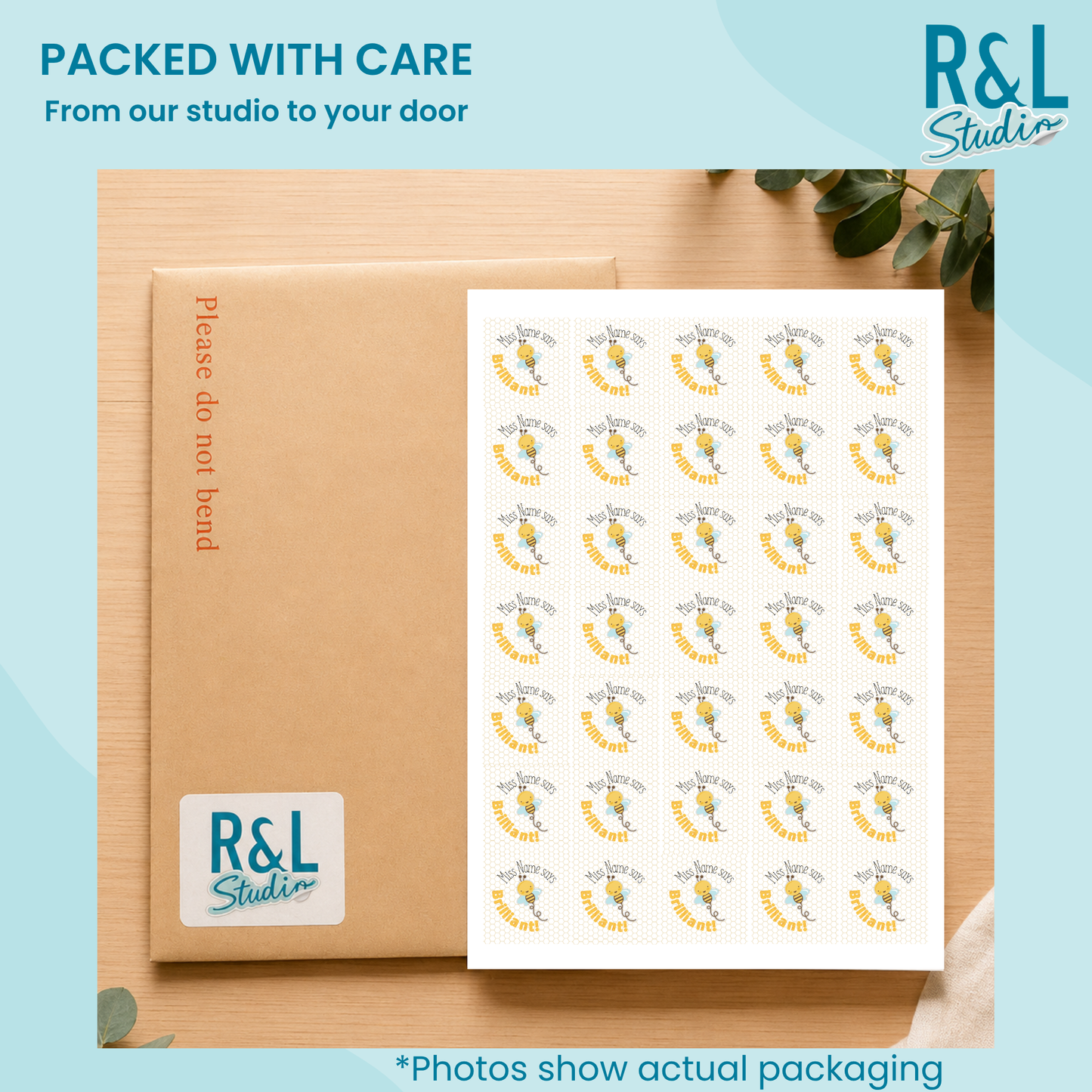Brilliant bees teacher stickers