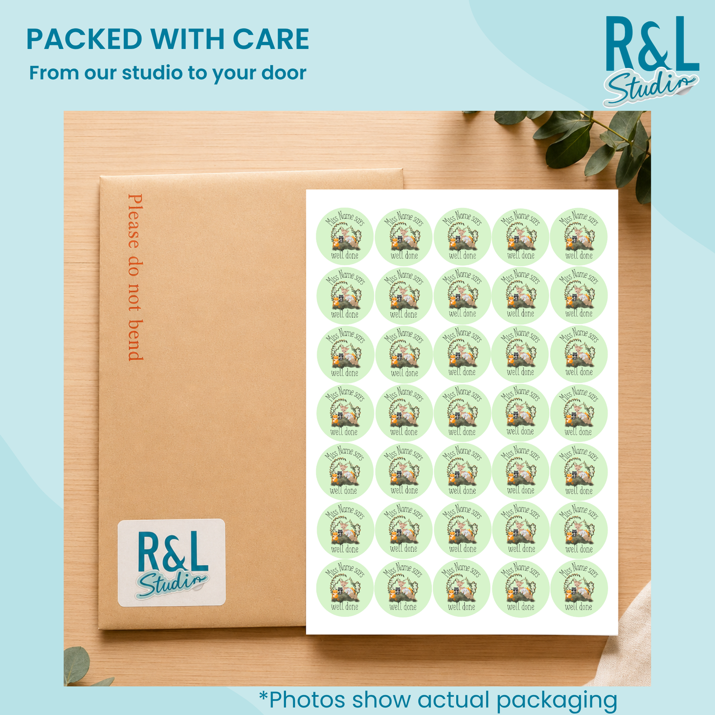 Woodland Animals teacher stickers