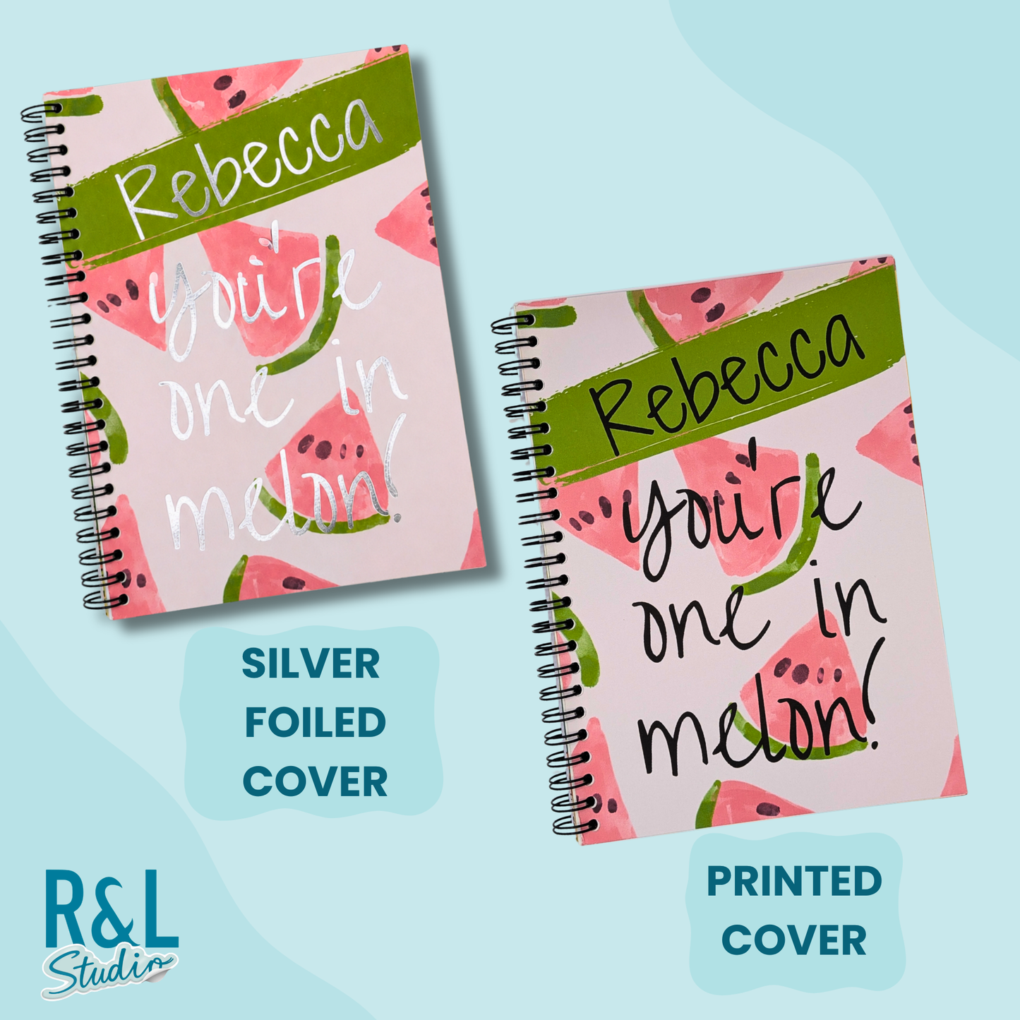 One in a Melon Personalised Wirebound Notebook