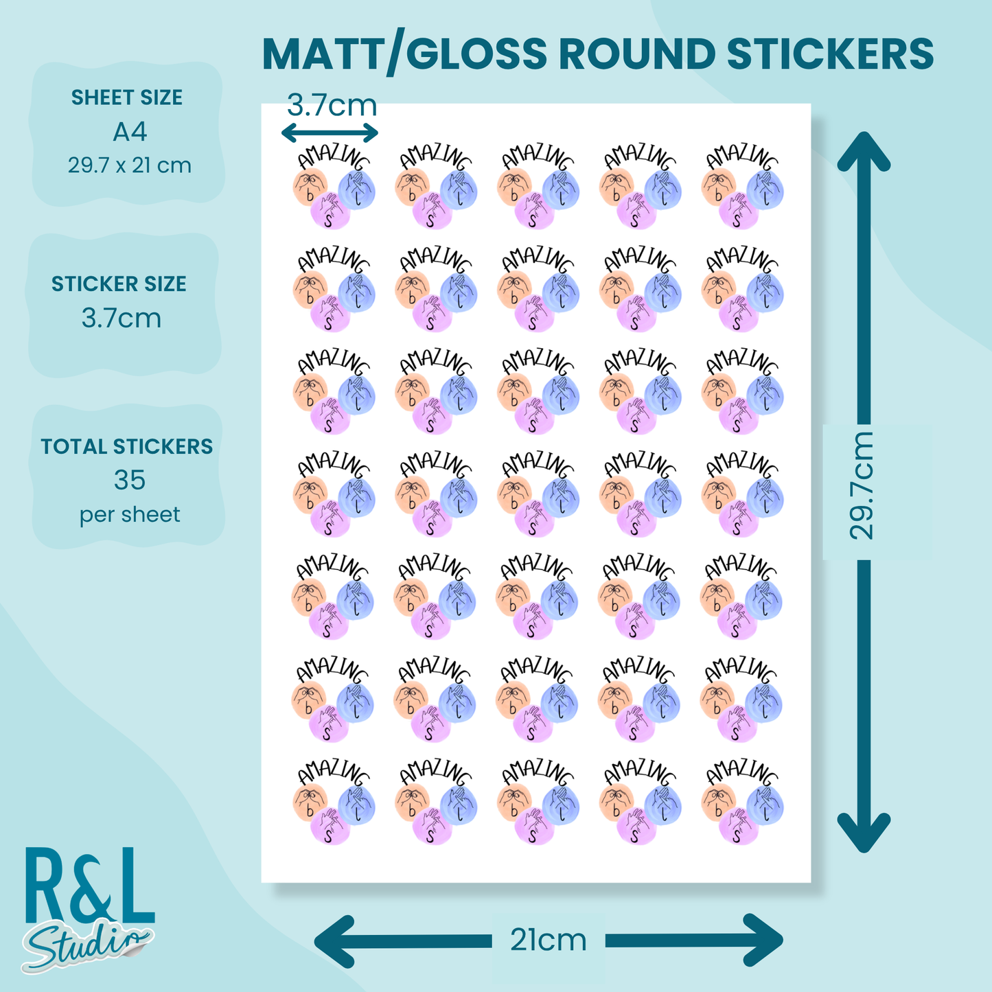 Amazing BSL teacher stickers