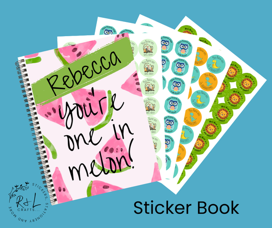 One in a melon sticker book