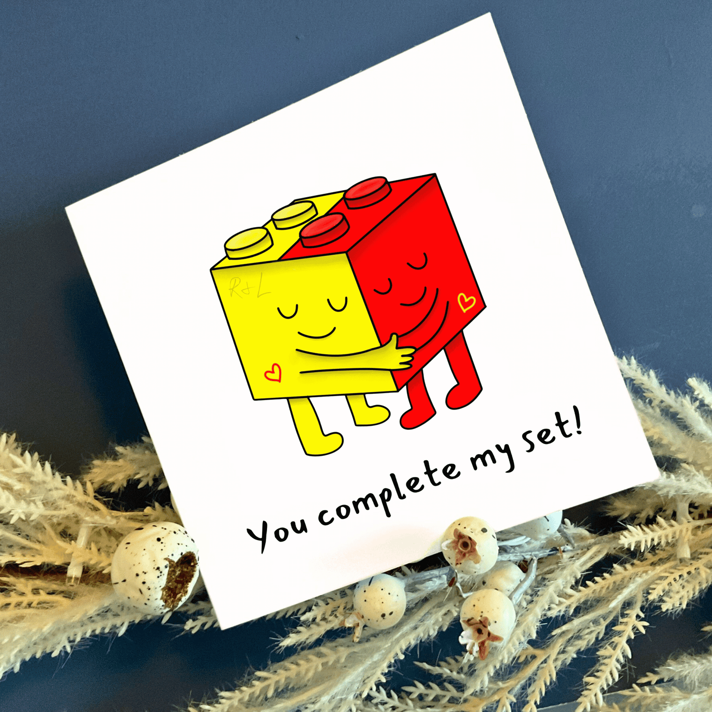LEGO Hugs - valentines and anniversary card
