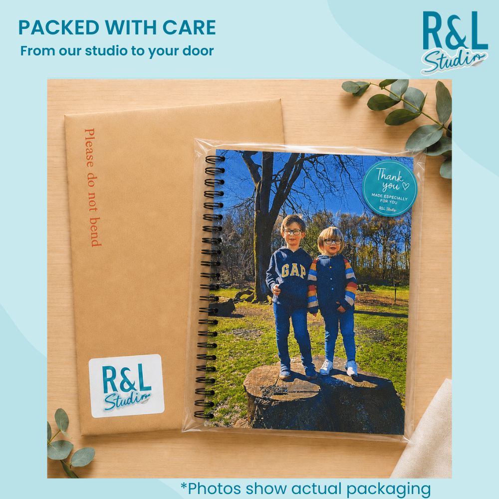 Custom Photo Notebook - Personalised with Your Own Image Wirebound Notebook