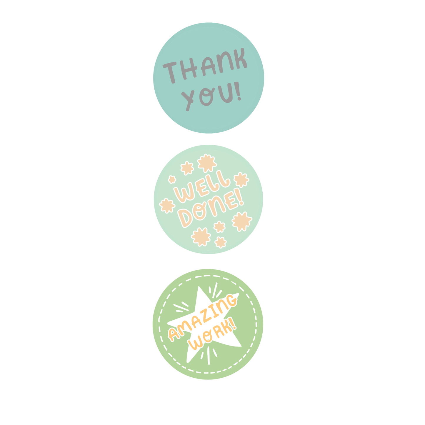 Pastel Reward Teacher Stickers