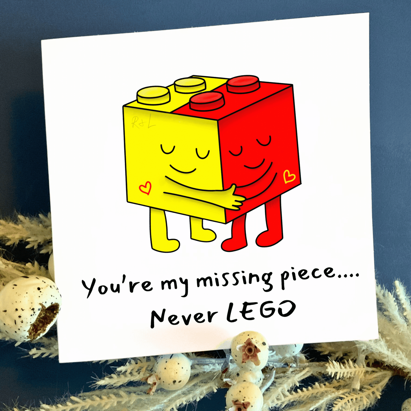 LEGO Hugs - valentines and anniversary card