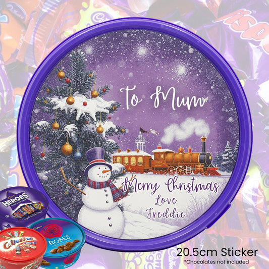 Frosty's Kingdom - chocolate tub sticker